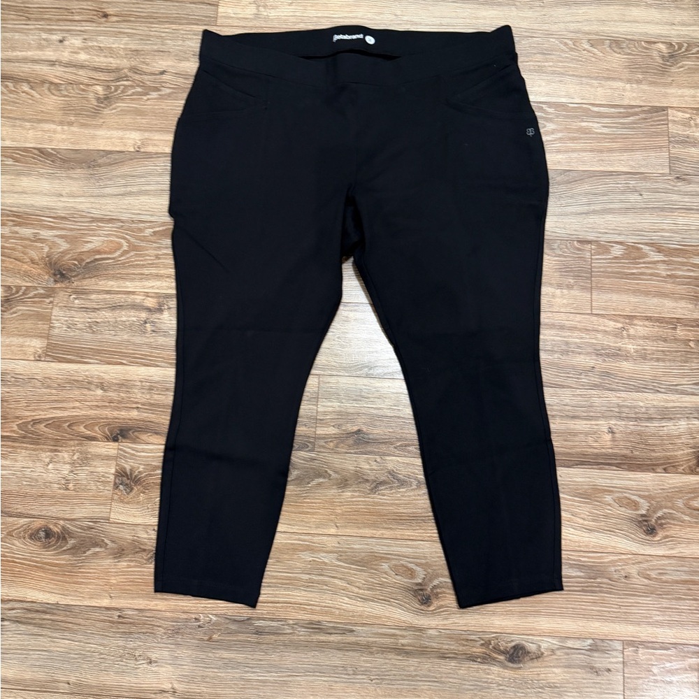 Betabrand 3X Pull On Yoga Dress Pants Black